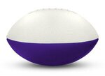 Foam Footballs - 3" Long - White Top - White/Purple