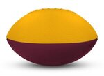 Foam Footballs 4" Long - Color Top - Athletic Gold/Maroon