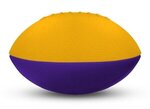 Foam Footballs 4" Long - Color Top - Athletic Gold/Purple