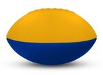 Foam Footballs 4" Long - Color Top - Athletic Gold/Royal