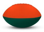 Foam Footballs 4" Long - Color Top - Orange/Forest Grn