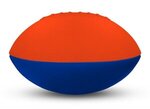 Foam Footballs 4" Long - Color Top - Orange/Royal