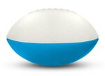 Foam Footballs 4" Long - White Top - White/Lt Blue