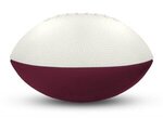 Foam Footballs 4" Long - White Top - White/Maroon