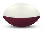 Foam Footballs 7" Long (8.75" Arc Length) Middie - White Top - White/Maroon