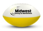 Foam Footballs 7" Long (8.75" Arc Length) Middie - White Top -  