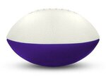 Foam Footballs - 9" Long (11.5" Arc Length) - White Top - White/Purple