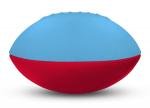 Foam Footballs Nerf - 7" - Lt Blue/Red