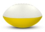 Foam Footballs Nerf - 8" - White/Yellow