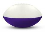 Foam Footballs - Nerf Like - 11.5" - White/Purple