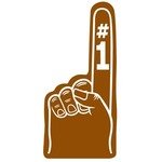 Foam Hand #1 - 16" - Brown