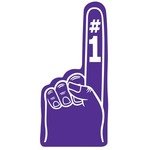 Foam Hand #1 - 16" - Purple