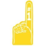 Foam Hand #1 - 16" - Yellow