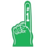 Foam Hand - 18" - Kelly Green