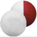 Foam Mini Basketballs - Two Toned Colors 4" - White/Red
