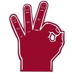 Foam OK Hand - Maroon