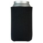 FoamZone USA Made Collapsible Can Cooler with Bottom Imprint - Black