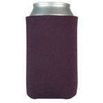 FoamZone USA Made Collapsible Can Cooler with Bottom Imprint - Burgundy