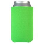 FoamZone USA Made Collapsible Can Cooler with Bottom Imprint - Lime Green