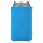 FoamZone USA Made Collapsible Can Cooler with Bottom Imprint - Neon Blue