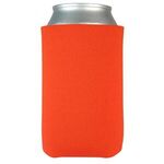 FoamZone USA Made Collapsible Can Cooler with Bottom Imprint - Orange