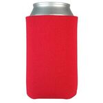FoamZone USA Made Collapsible Can Cooler with Bottom Imprint - Red