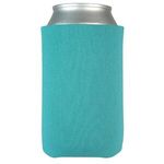 FoamZone USA Made Collapsible Can Cooler with Bottom Imprint - Turquoise