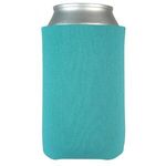 FoamZone USA Made Collapsible Can Cooler with Bottom Imprint - Turquoise