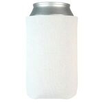 FoamZone USA Made Collapsible Can Cooler with Bottom Imprint - White