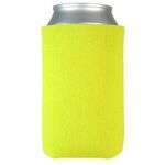 FoamZone USA Made Collapsible Can Cooler with Bottom Imprint - Yellow