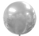 Foil 3D Balloon-Round - Silver