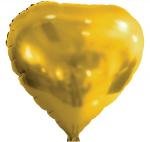 Foil Balloons Heart Shape 18" - Gold