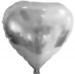 Foil Balloons Heart Shape 18" - Silver