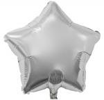 Foil Balloons Star Shape 18" - Silver