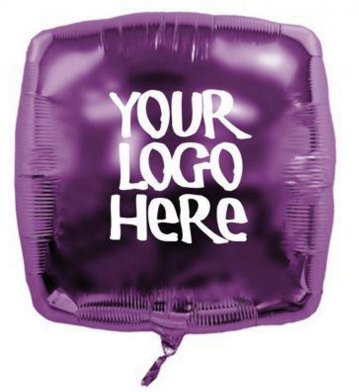 Main Product Image for Custom Printed Foil Square Balloons 22"