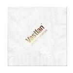 Foil Stamped 1 Ply Luncheon Napkin - White