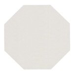 Foil Stamped 40 pt. White Octagon Coaster - White