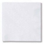Foil Stamped White 3-Ply Luncheon Napkins - White