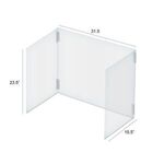 23.5"H X 31.5"W Foldable 3-Panel Desk Shield