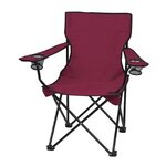 Folding Chair With Carrying Bag - Maroon