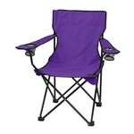 Folding Chair With Carrying Bag - Purple