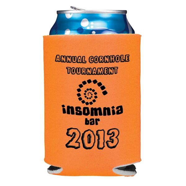 Main Product Image for Folding Foam Can Cooler 1 Side Imprint