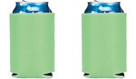 Folding Foam Can Cooler 2 sided imprint - Kelly Green