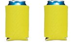 Folding Foam Can Cooler 2 sided imprint - Yellow
