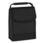 Folding Identification Lunch Bag - Black