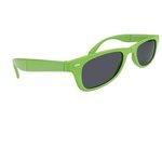 Folding Malibu Sunglasses - Lime Green