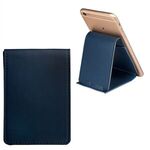 Folding Phone Holder and Stand with Pocket - Blue-navy