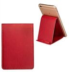 Folding Phone Holder and Stand with Pocket - Red