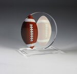 Football Achievement Award - Full Color - Clear