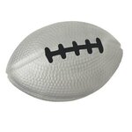 Football Shape Stress Reliever - Silver